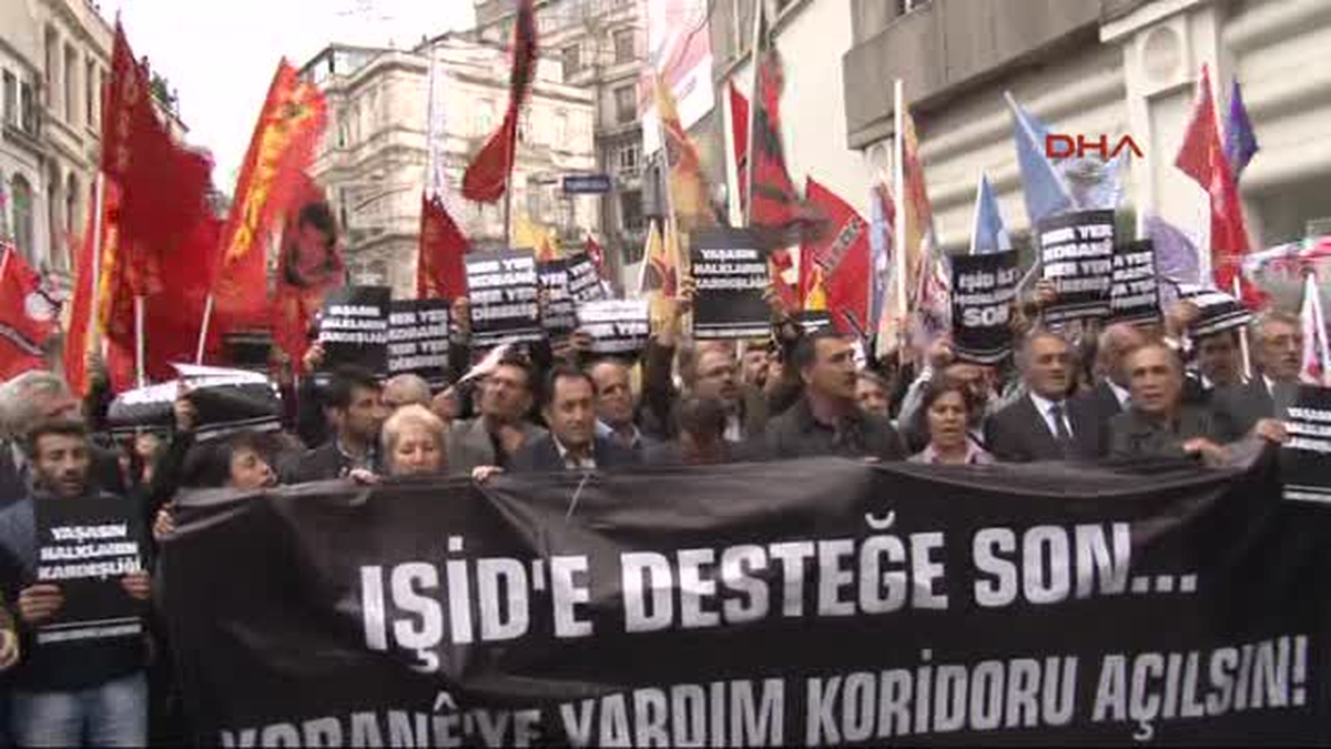Beyoğlu\'nda Işid Protestosu