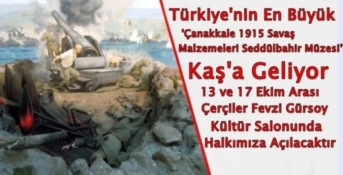Çanakkale Müzesi, Kaş\'ta Ziyarete Açılacak
