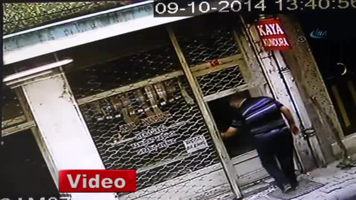 Esnaf, Hırsızı Böyle Yakaladı