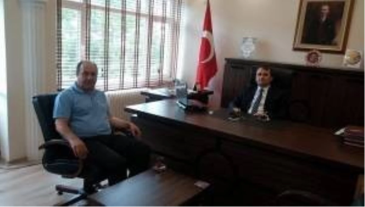 Gölpazarı Belediye Başkanı Kazıcı\'dan Kaymakam Taşkaya\'ya Ziyaret