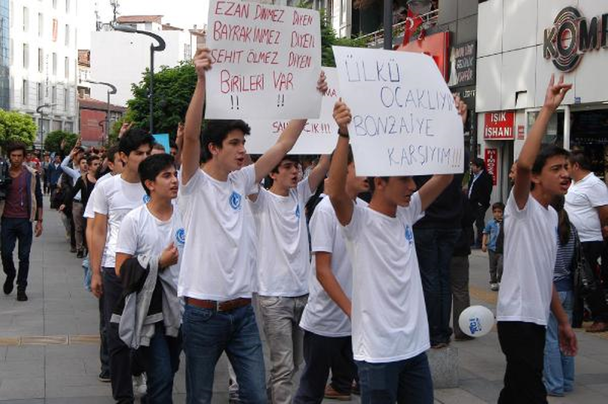 Karabük\'te Bonzai Protestosu