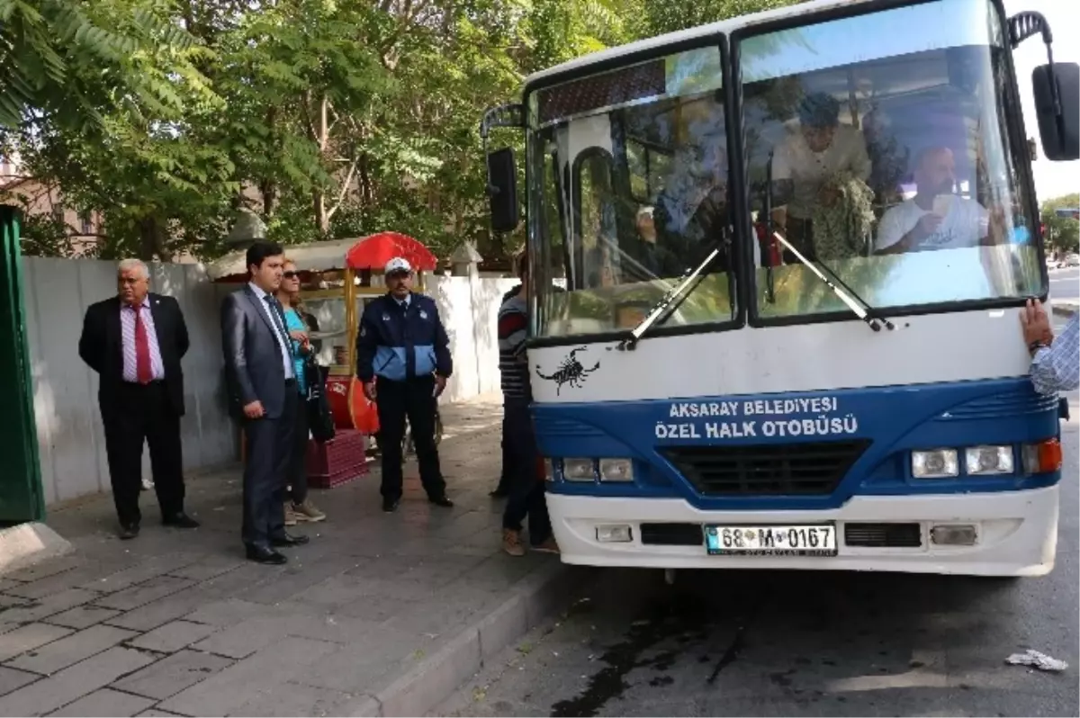 Aksaray\'da Minibüse Binip Vatandaşın Memnuniyetini Sordu