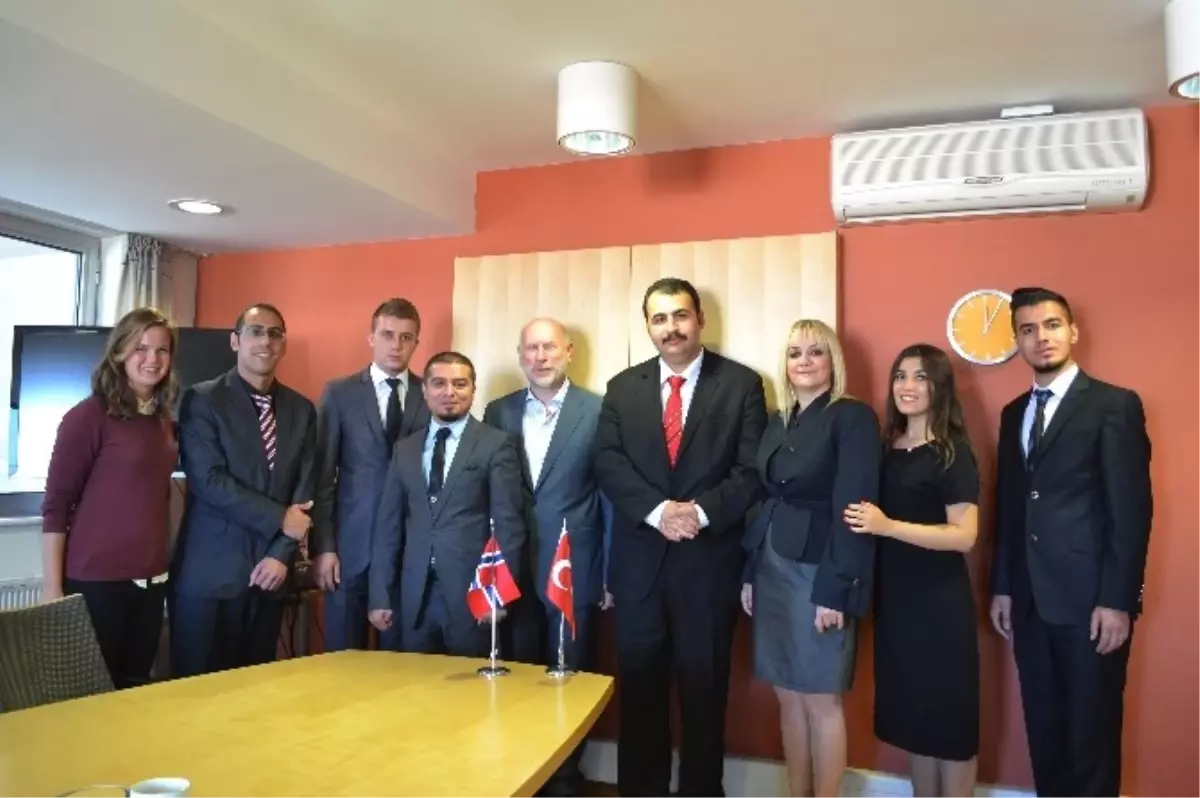 Norveç Büyükelçisi Kanavin, Angef Heyetini Kabul Etti