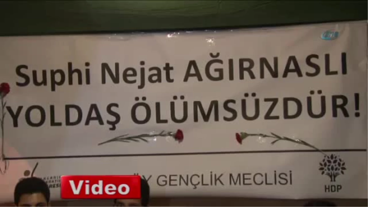 Kobani\'de Ölen Suphi Nejat Ağırnaslı İçin Taziye Çadırı Kuruldu