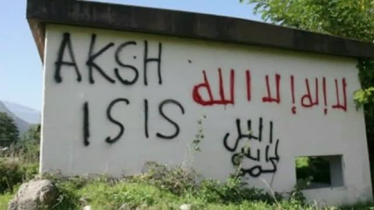 Manastır Duvarına \'Işid\' Mesajı...