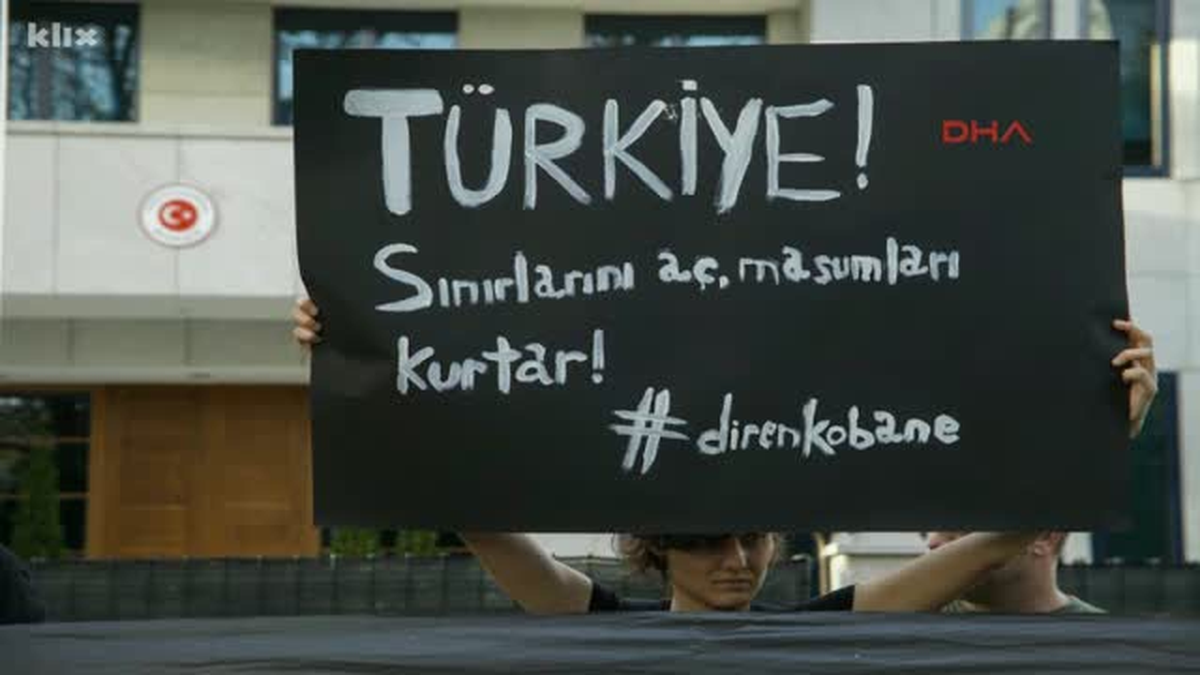 Saraybosna\'da IŞİD Protestosu