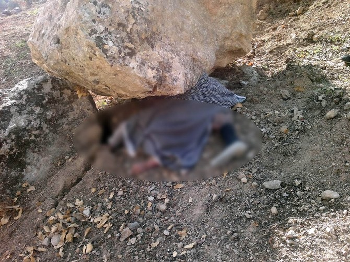 Siirt\'te Yaşlı Kadın Kayanın Altında Kaldı