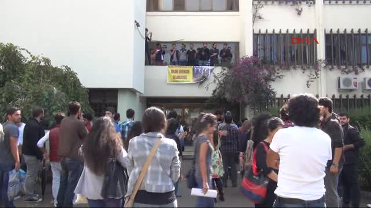 Adana-1 Çukurova Üniversitesi\'nde Kobani Gerginliği