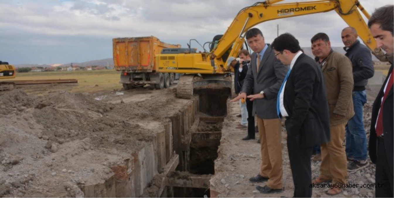 Aksaray Belediye Başkanı Yazgı Kanalizasyon Çalışmasını İnceledi