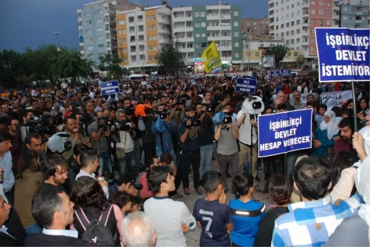 Diyarbakır\'da Kobani\'ye Destek Yürüyüşü