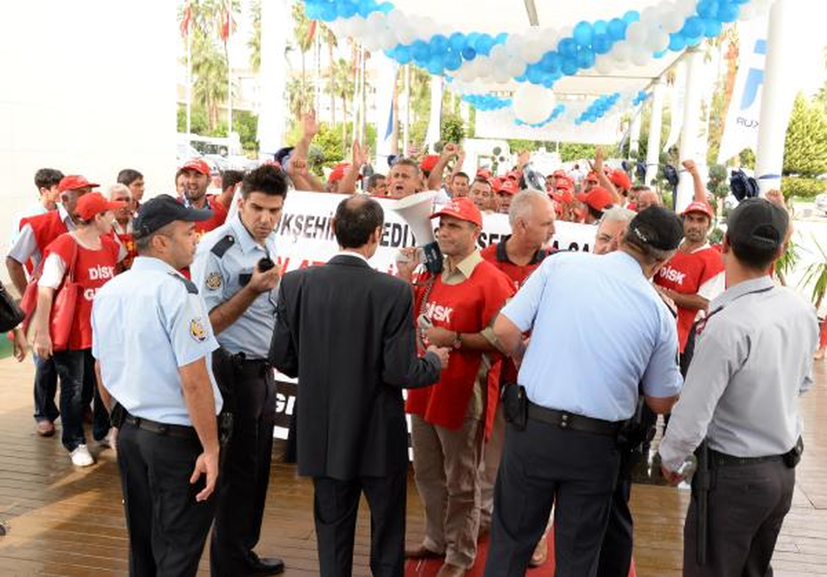 İstihdam Fuarında İşsiz Eylemi