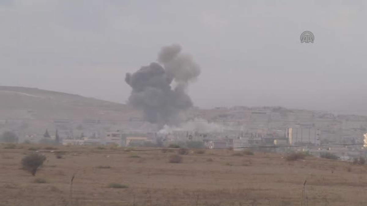 Kobani'deki IŞİD Bayrağı Yerinde Yok