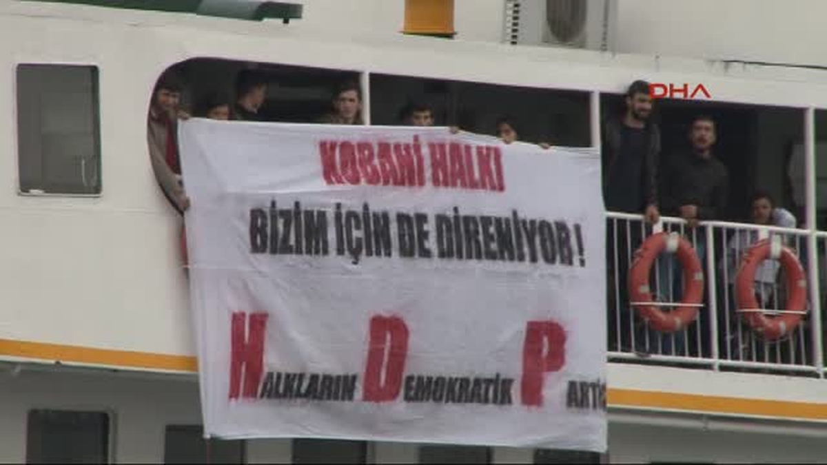 Vapurda "Kobani" Eylemi
