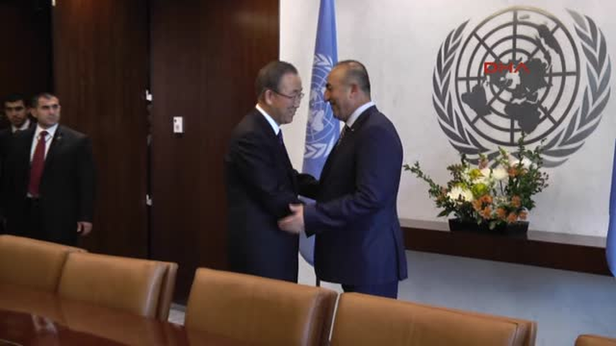 Çavuşoğlu, Ban Kı-Moon ile Görüştü