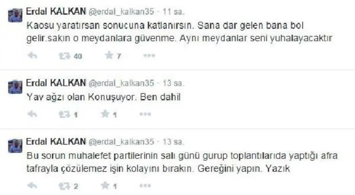 Bağımsız Milletvekili Kalkan, Twıtter\'dan Eleştirdi