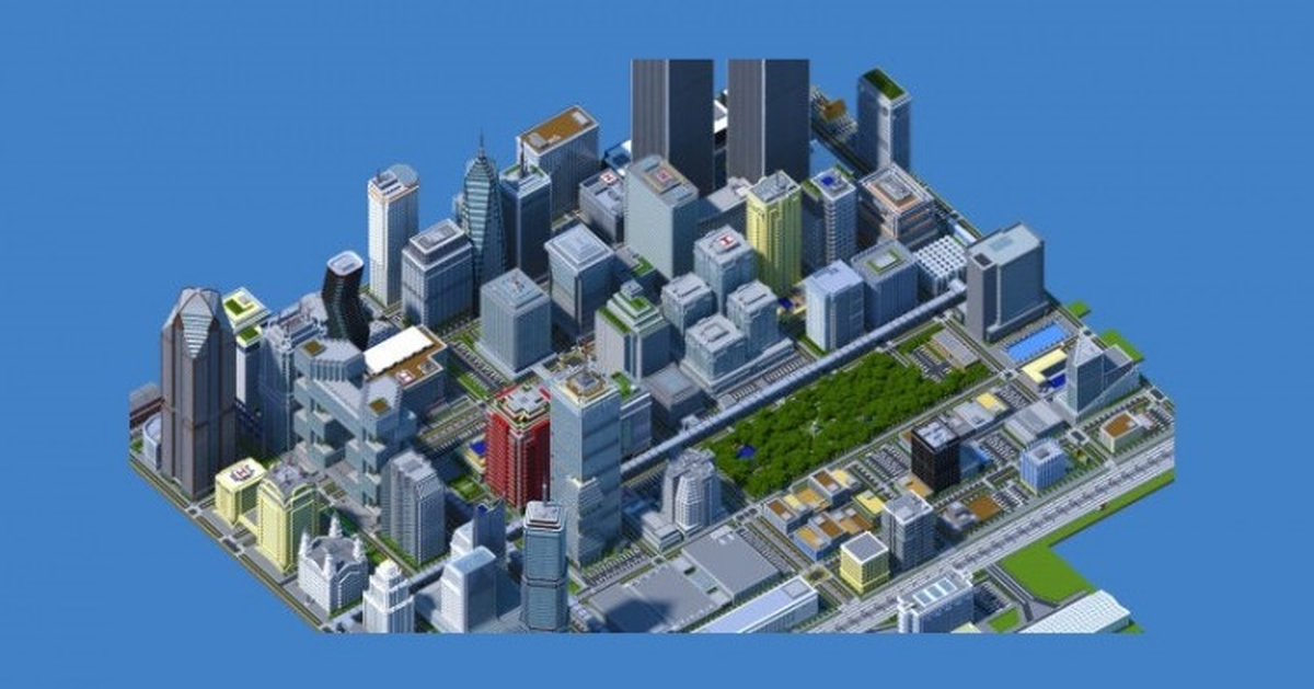 Minecraft İçerisinde İki Yılda Bir Şehir Tasarladı