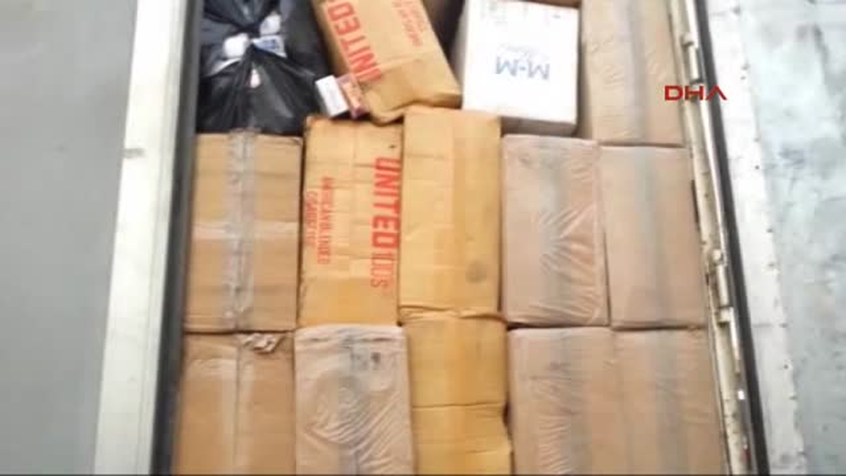 Tekel Deposu Gibi Tırdan 605 Bin Paket Kaçak Sigara Çıktı