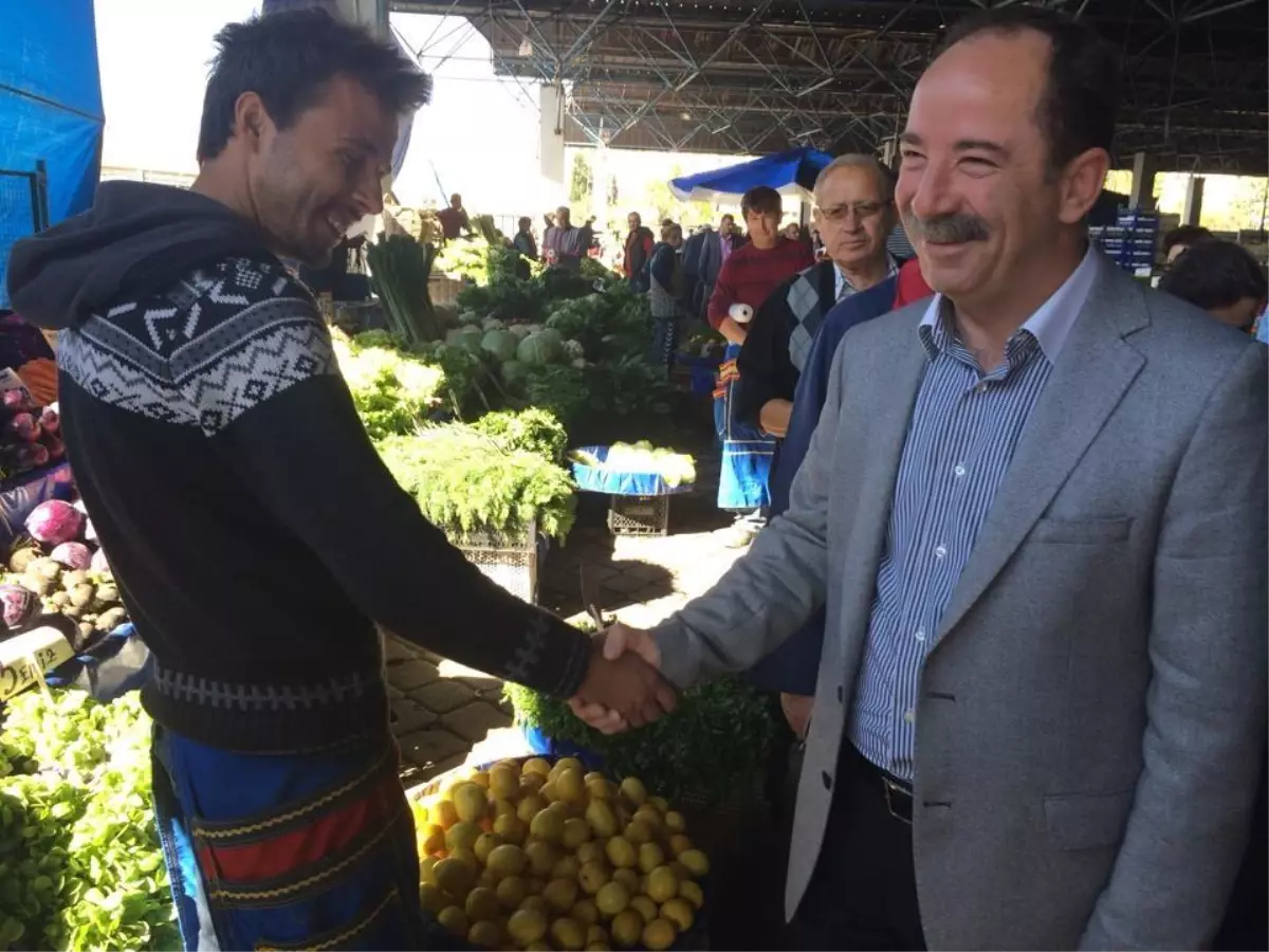 Gürkan, Pazarcı Esnafını Ziyaret Etti