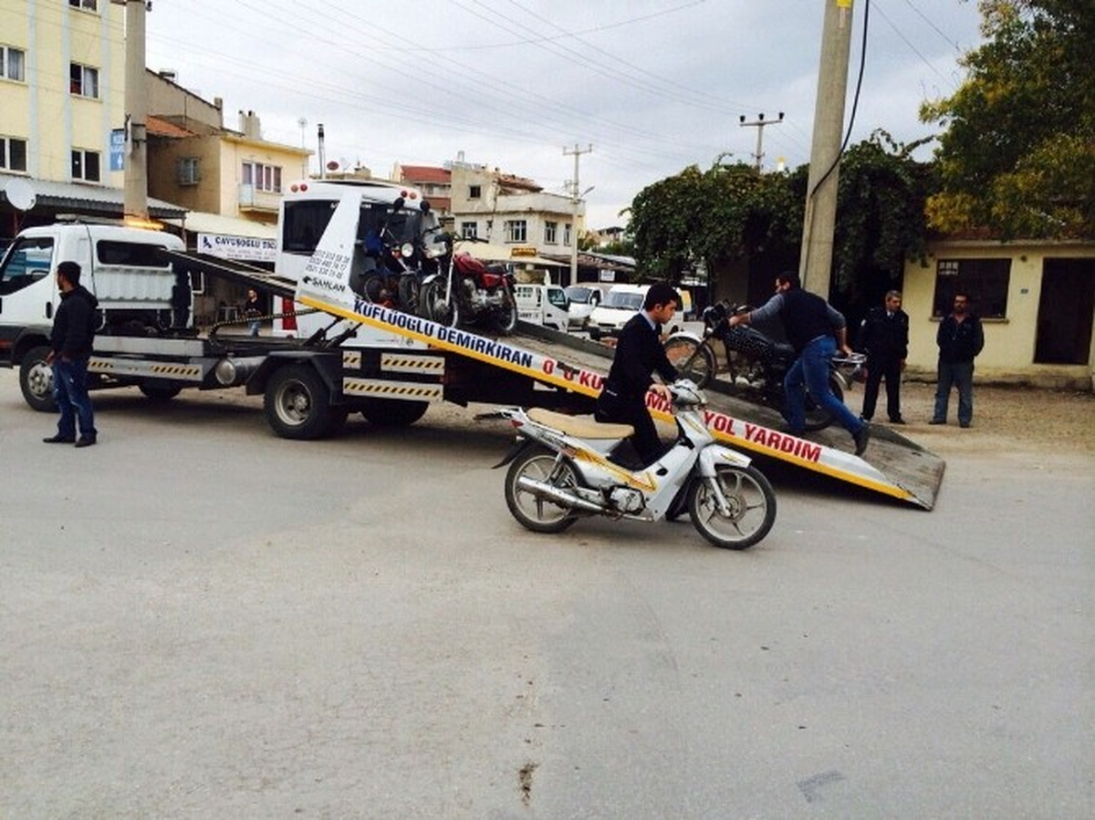 Sandıklı\'da Motosiklet Denetimi