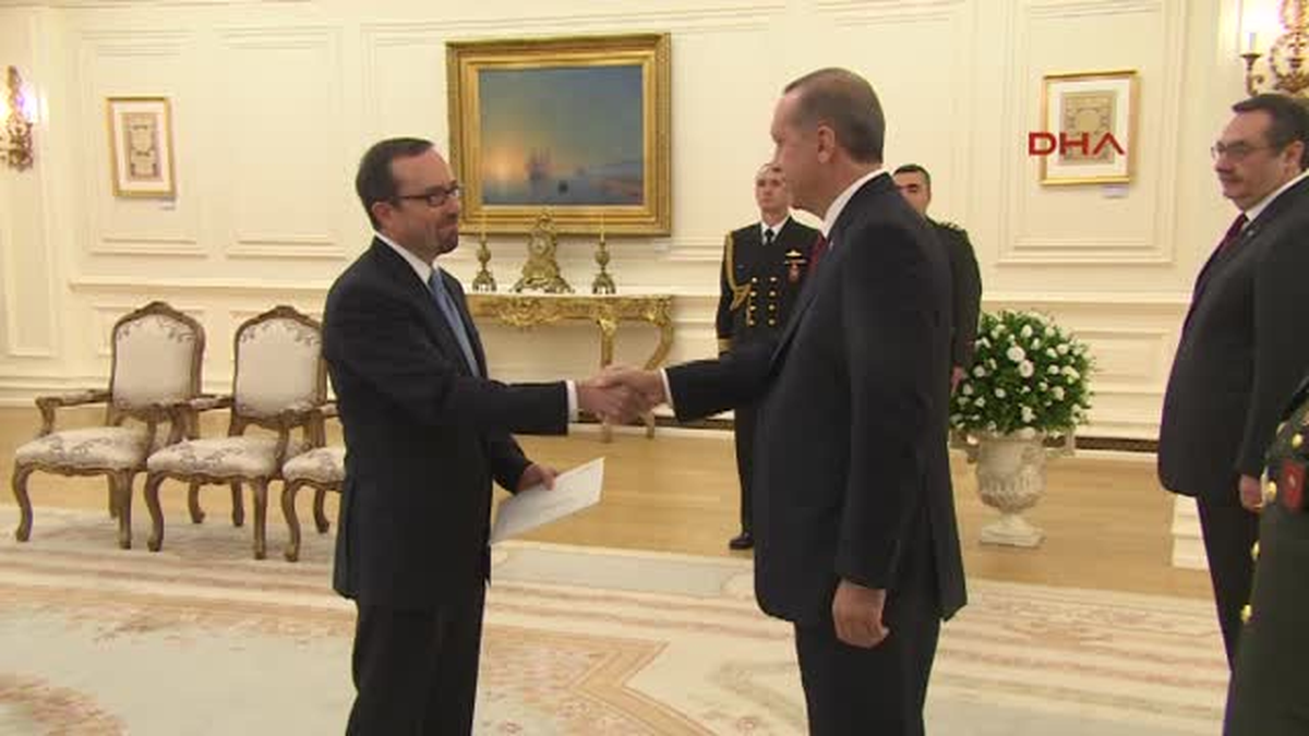ABD Büyükelçisi John Bass\'ı Çankaya Köşkü\'nde