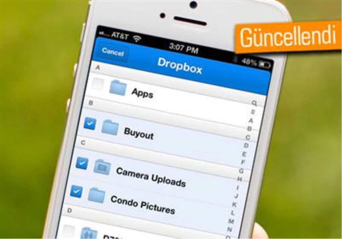 Dropbox, Touch Id\'yi Destekliyor