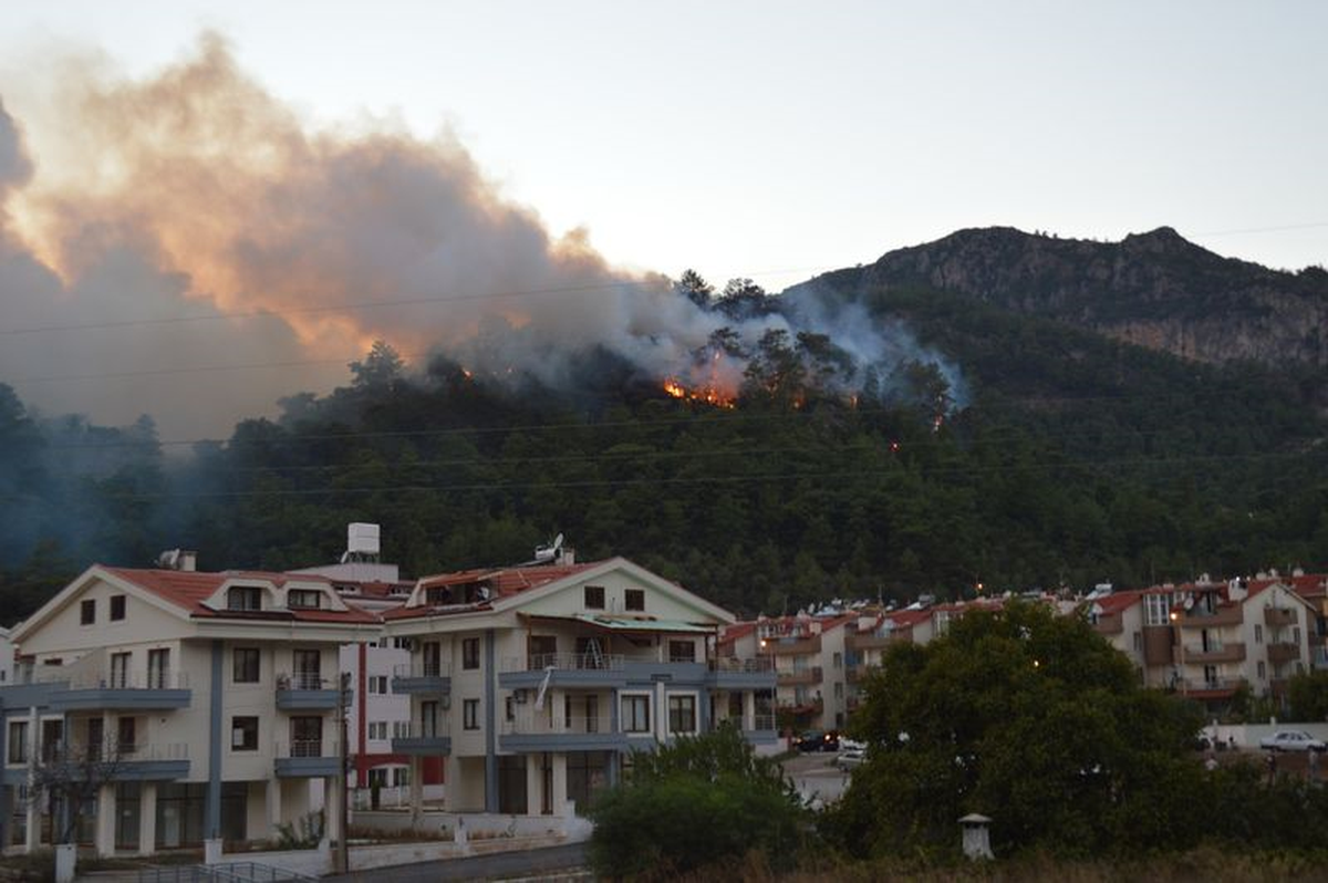 Marmaris\'teki Orman Yangını Söndürüldü