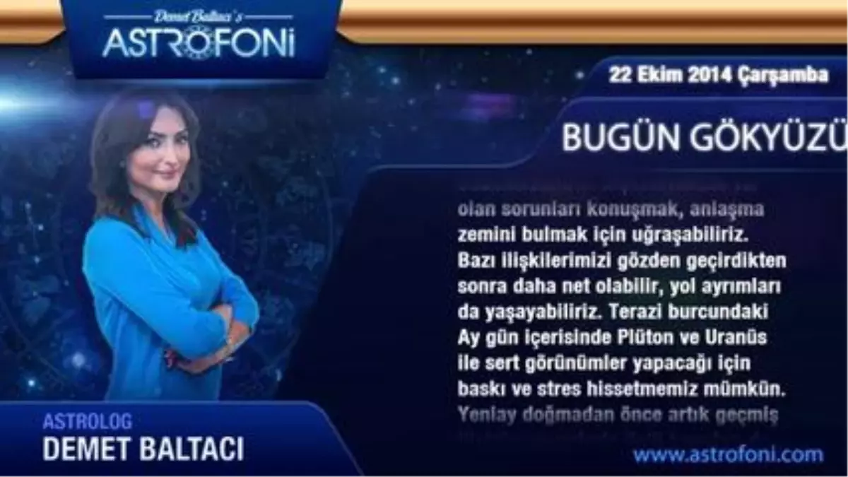 Kova Burcu, Günlük Astroloji Yorumu,22 Ekim 2014