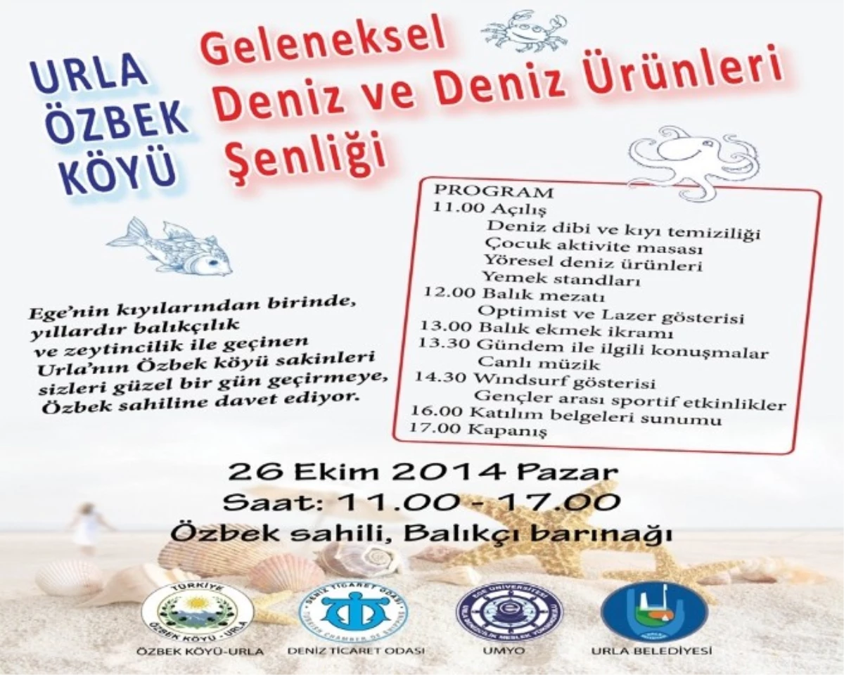 Urla Özbek Köyü\'nde Deniz Ürünleri Şenliği Yapılacak