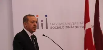 Erdoğan Letonya Üniversitesi'nde Konuştu