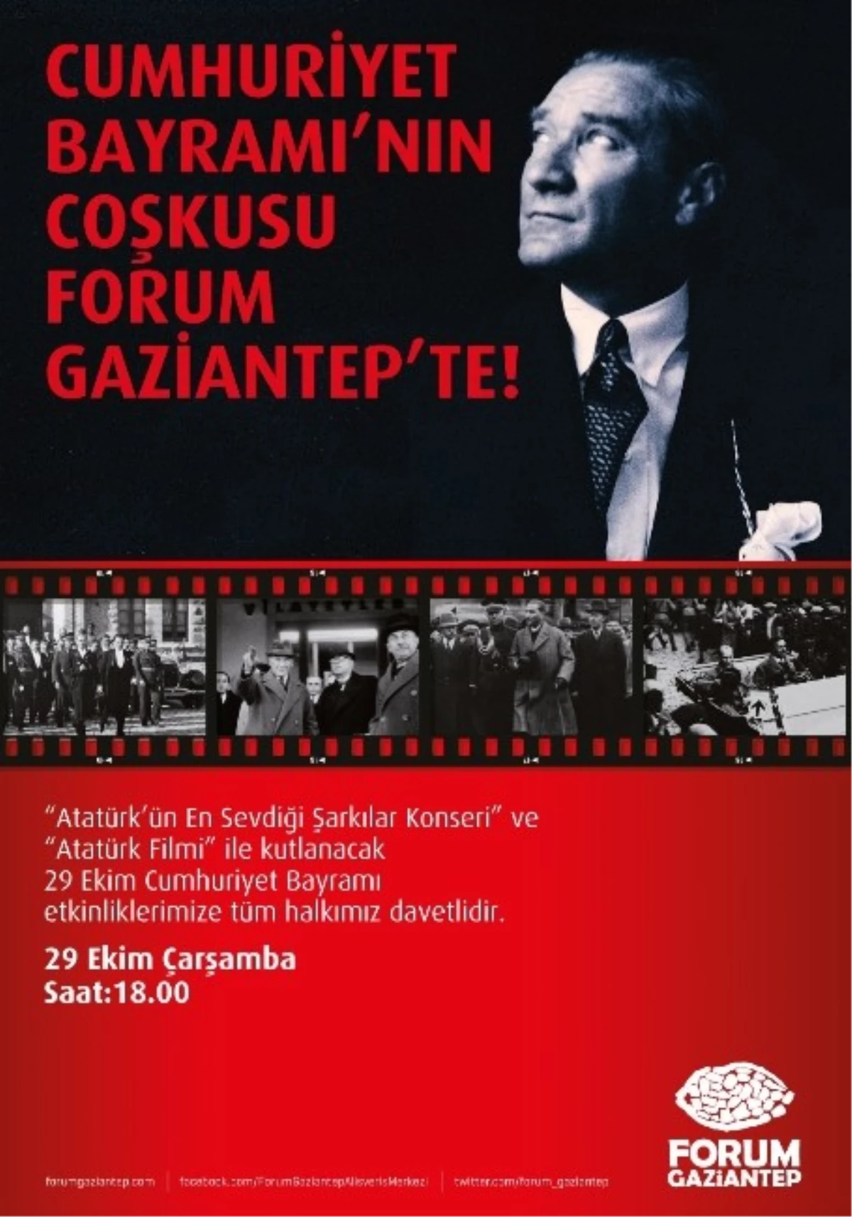 Forum Gaziantep, Cumhuriyet Bayramı\'nı Ata\'nın En Sevdiği Şarkılarla Kutlayacak