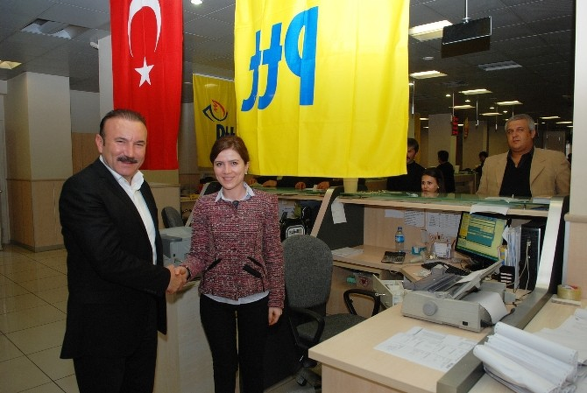 Başkan Doğan\'dan PTT\'ye Kutlama Ziyareti