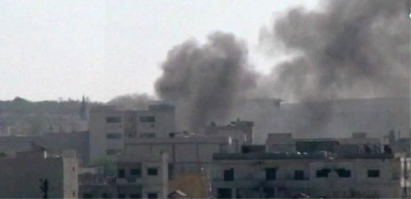 Kobani\'nin Doğusu Savaş Uçaklarıyla Bombalandı