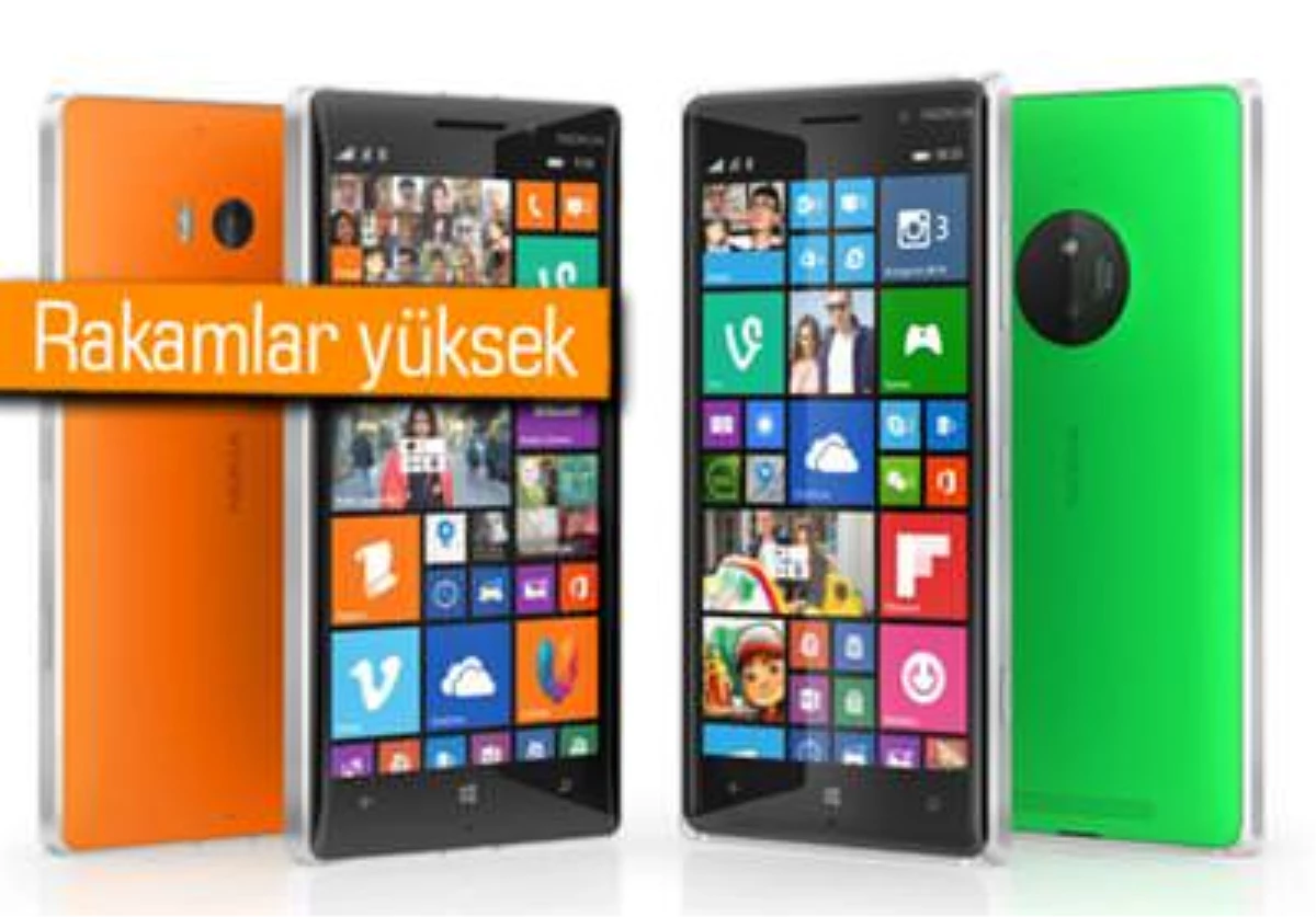 Microsoft 3 Ayda 9.3 Milyon Lumia Telefon Sattı