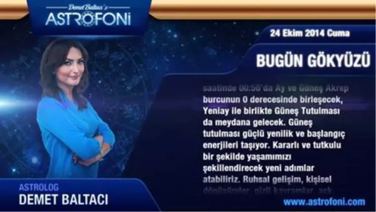 Yengeç Burcu, Günlük Astroloji Yorumu,24 Ekim 2014