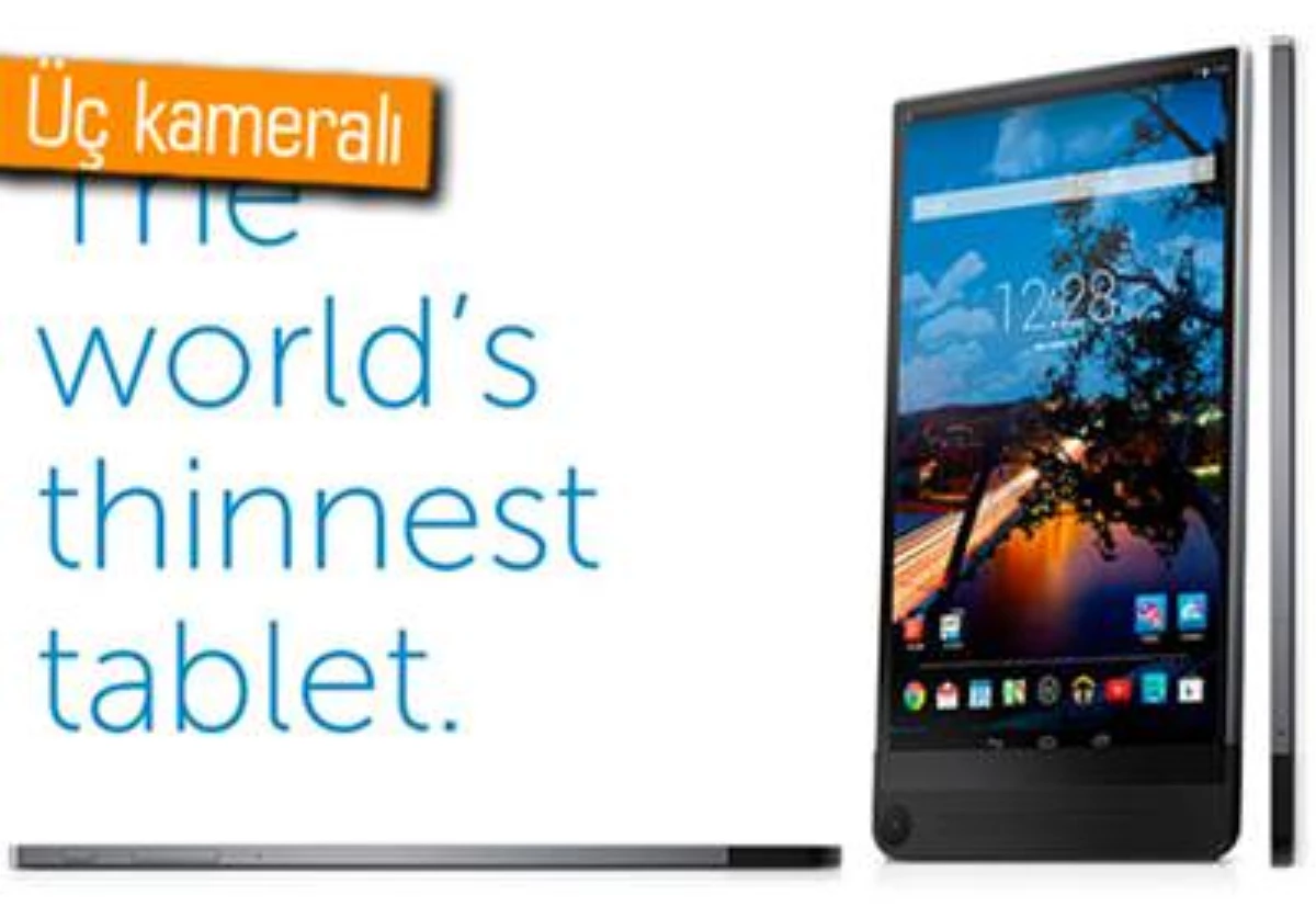 Dünyanın En İnce Tableti Dell Venue 8 7000 Oluyor