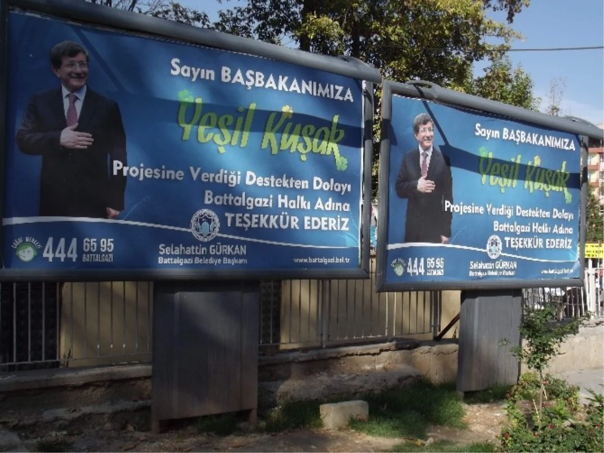 Yeşil Kuşak Projesi\'ne Bilboardlı Teşekkür