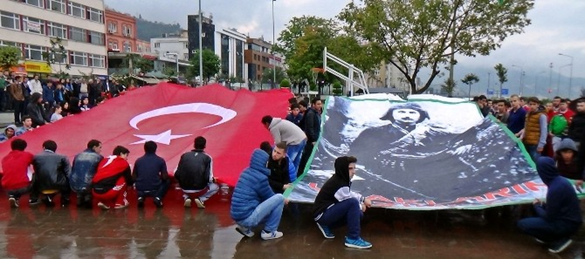 Çepniler 3 Şehit İçin Yürüyüş Yaptı