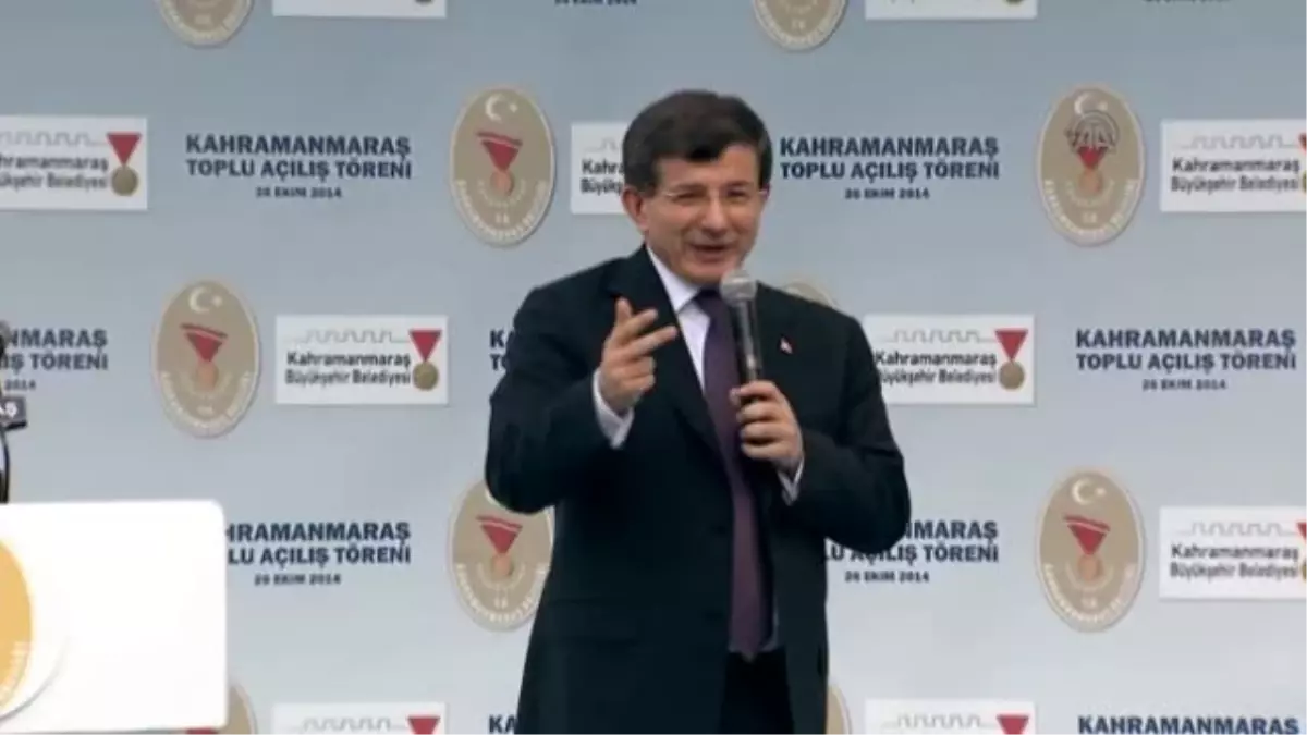 Davutoğlu - Toplu Açılış Töreni