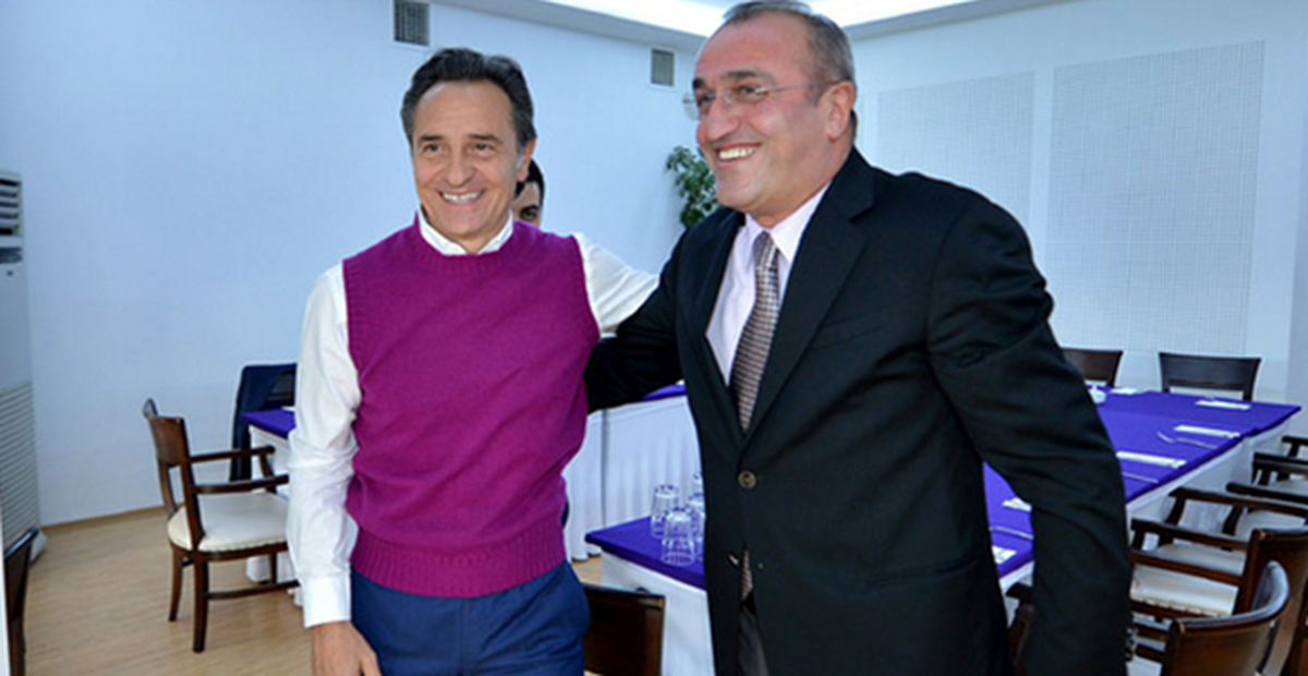 Abdürrahim Albayrak, Cesare Prandelli'yle Görüştü