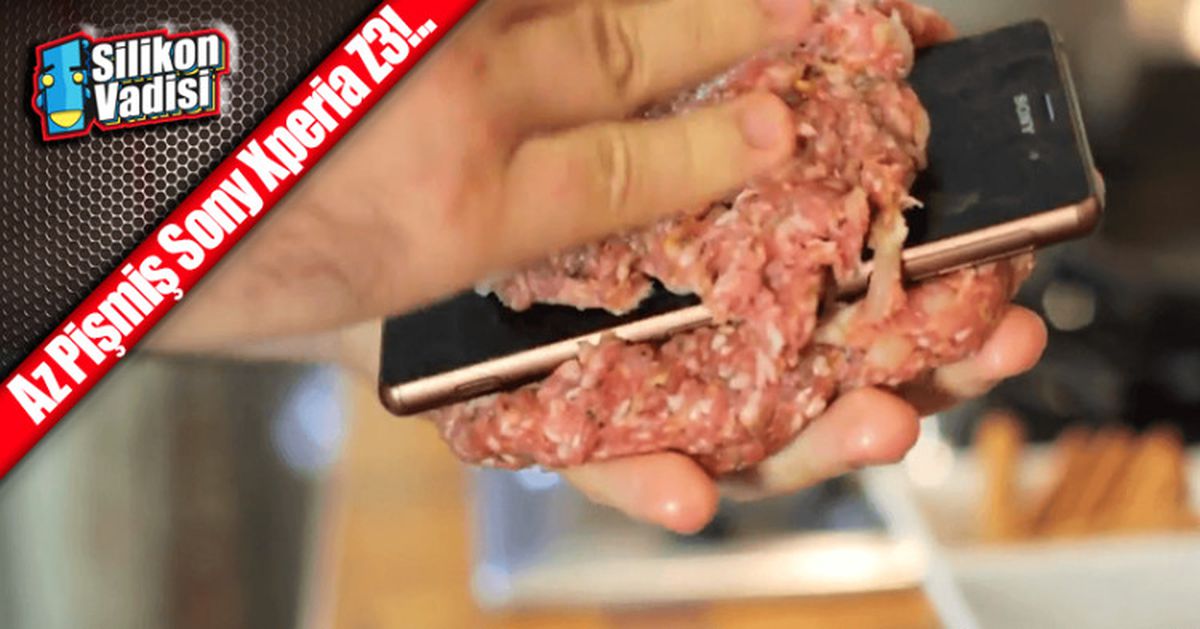 Sony Xperia Z3'ü Hamburger Yapıp Pişirdiler!