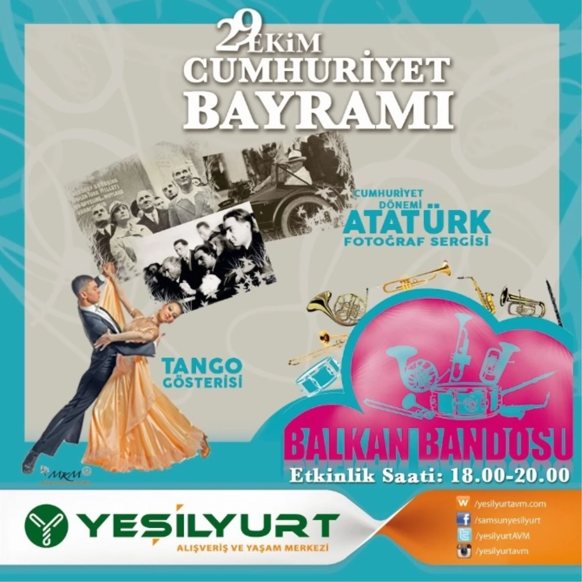 Yeşilyurt Avm\'de Cumhuriyet Bayramı Coşkusu