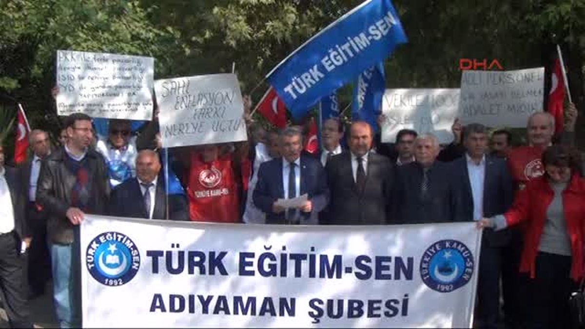 Adıyaman\'da Memurlardan Zam Eylemi
