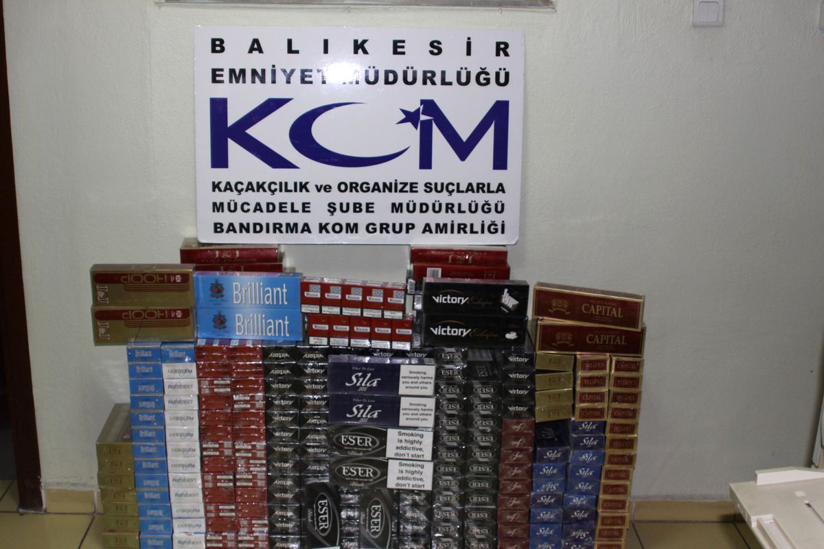 Balıkesir\'de Kaçak Sigara Operasyonu
