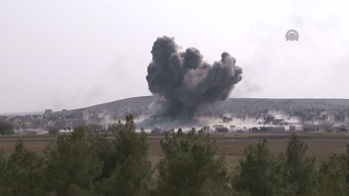 Kobani'deki IŞİD Hedefleri Bombalandı