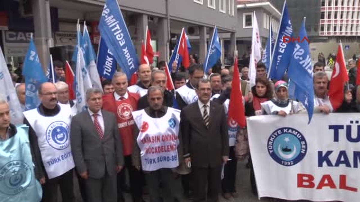 Balıkesir\'de Memurlardan Hakime Eylem