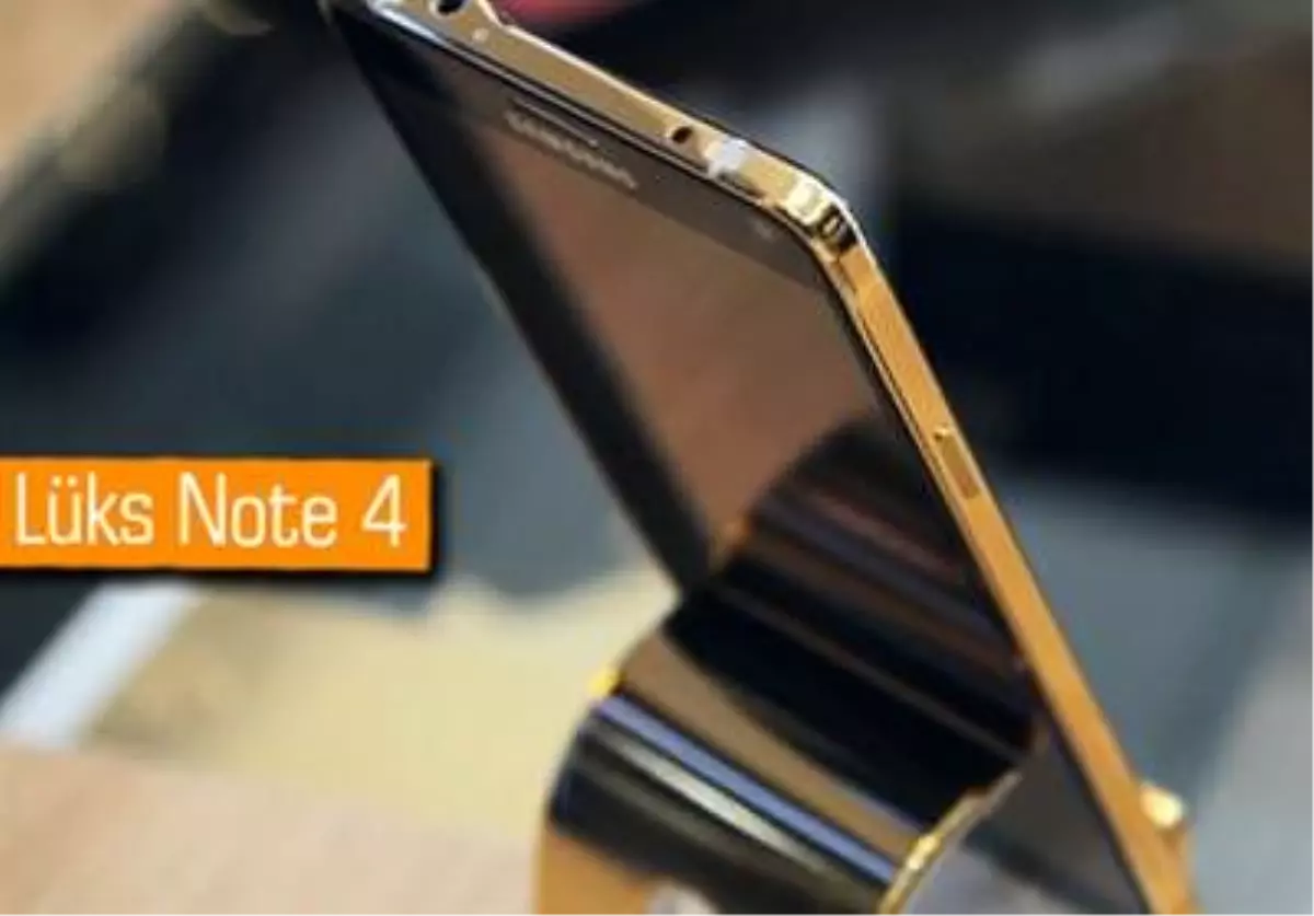 24 Karat Altından Galaxy Note 4 Satışa Çıktı