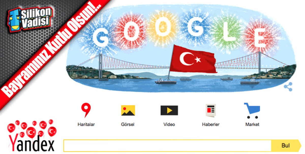 Google ve Yandex\'den Cumhuriyet Bayramı Coşkusu!