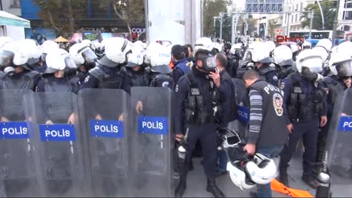 Kızılay? Daki Maden Protestosuna Polis Müdahalesi