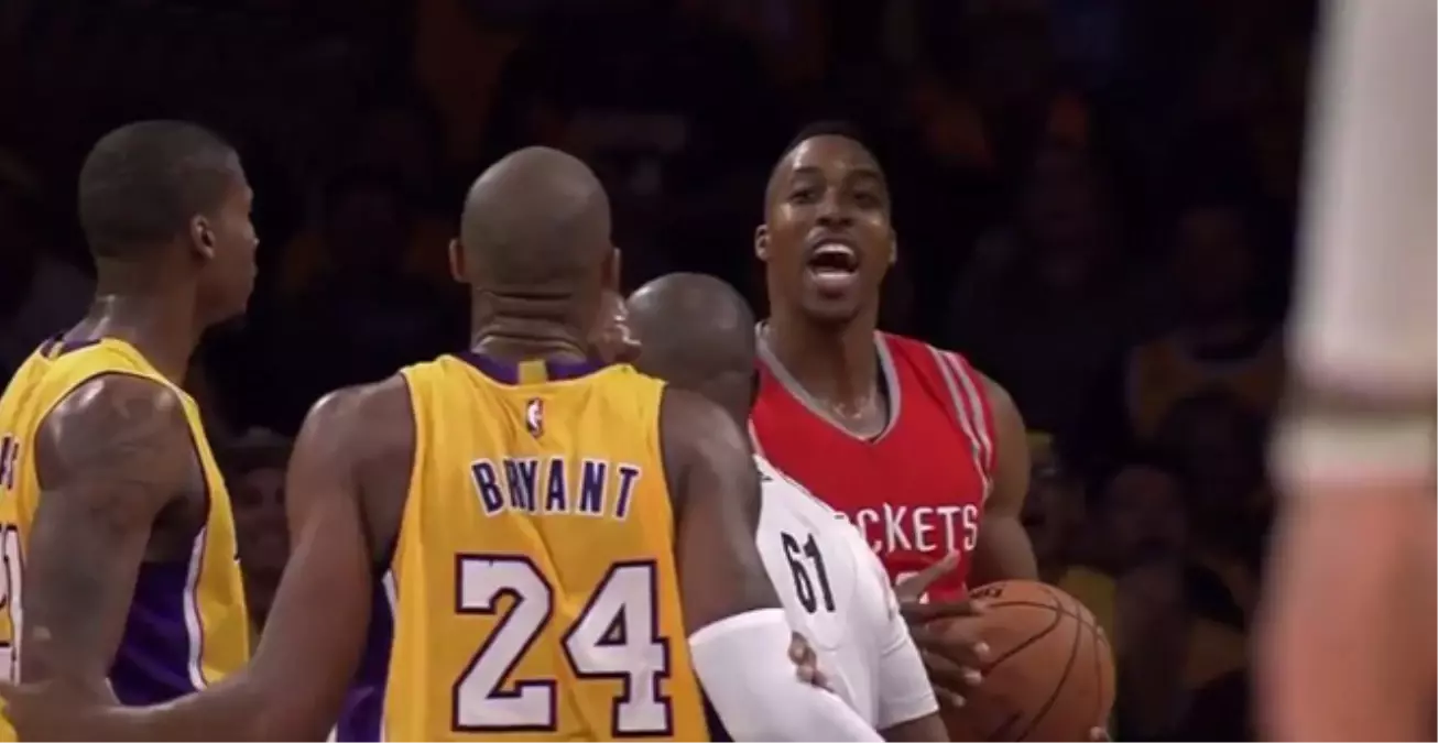 Kobe Bryant ile Dwight Howard Kapıştı