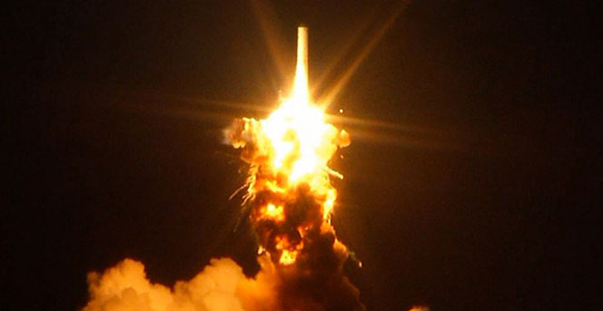 NASA Roketinin Havada Patladığı An!
